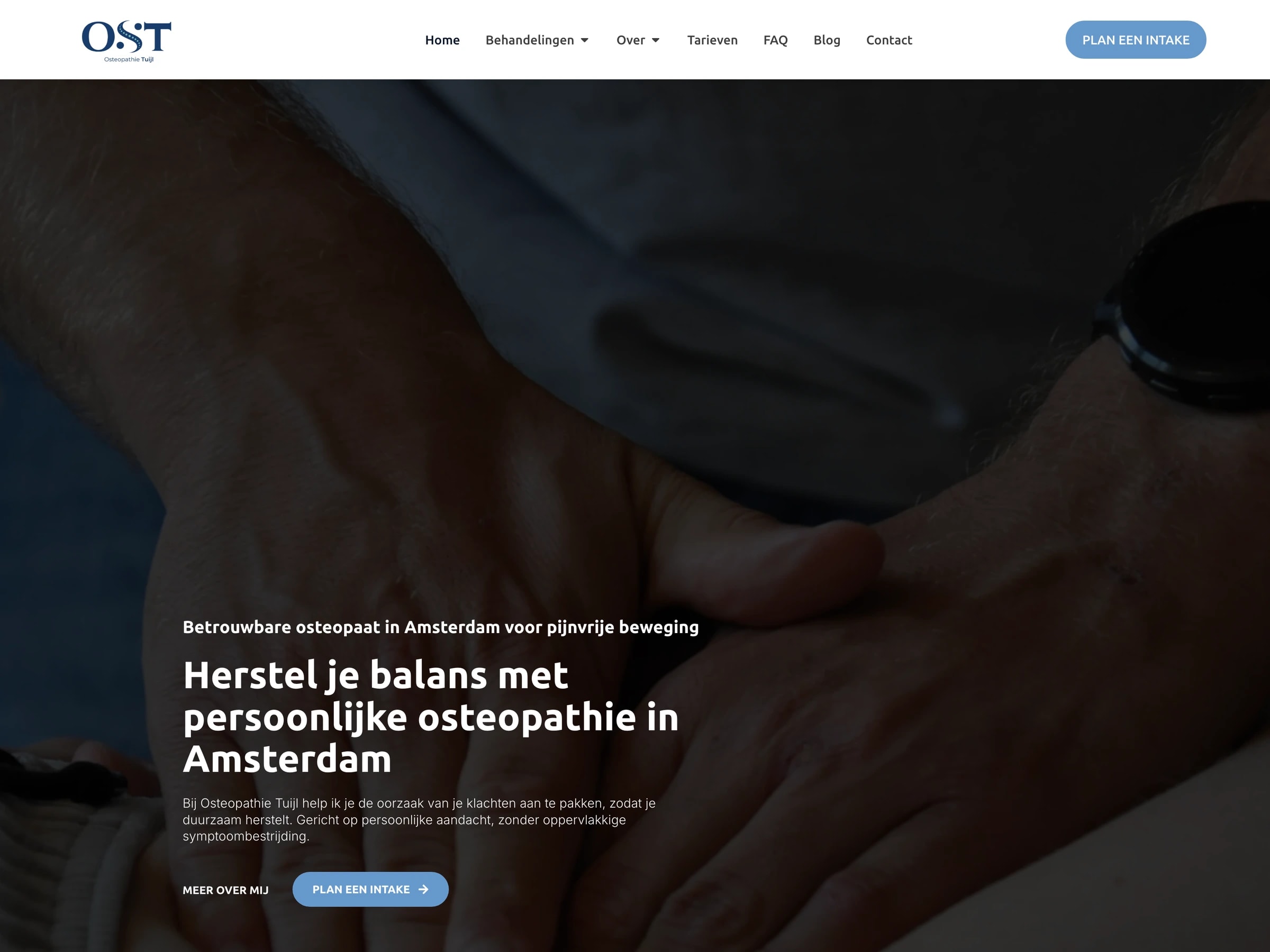 Website van Osteopathie Tuijl